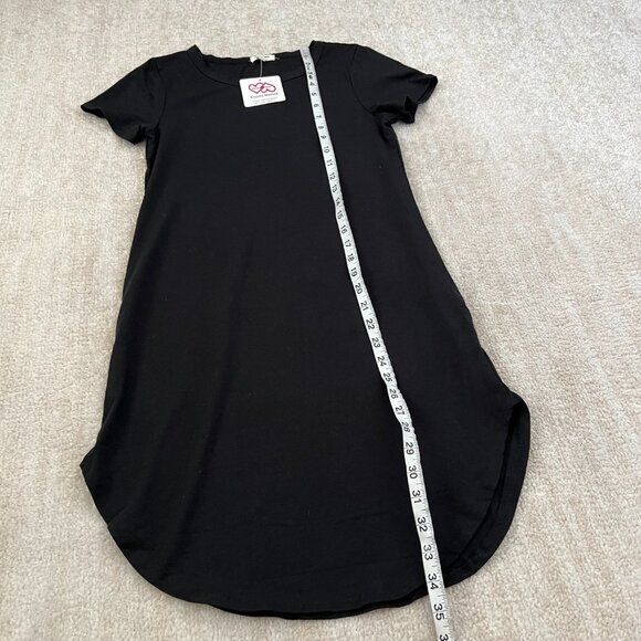 NWT Heart & Hips Black Cotton Short Sleeve Mini Dress M - Picture 5 of 9
